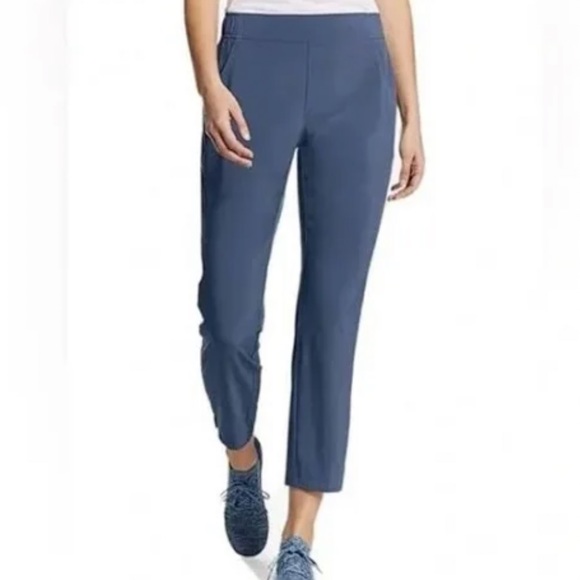 Eddie Bauer Pants - Eddie bauer women’s departure ankle pants straight leg blue size M medium